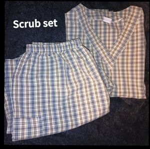Plaid Scrub Set by Rodeo Queen